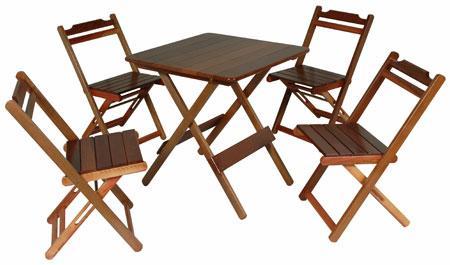 mesa e cadeira dobravel de madeira, mesa e cadeira 21-78927691