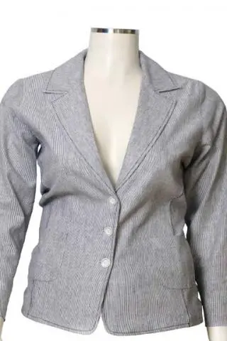 Blazer Algodão Listas Tamanhos GG