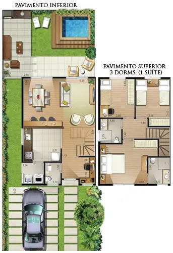 LANÇAMENTO - Casas na Granja Viana - 3 e 4 dorm. Condomínio
