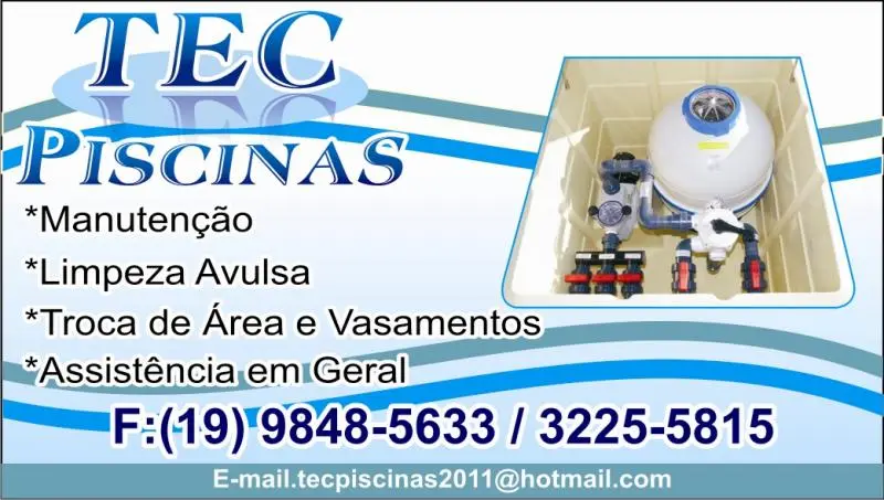 vasamento de piscinas e manutenção