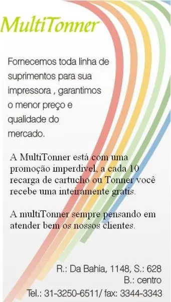 Recarga Cartuchos e toner Belo Horizonte