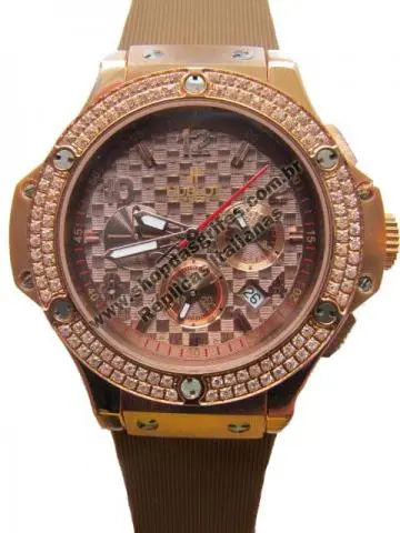 Relogios Replicas Hublot Big Bang Strass Chocolate