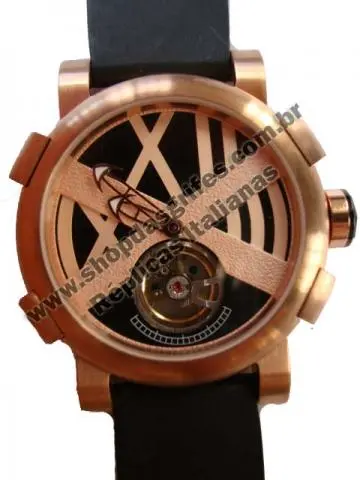 Relogios Replicas Romain Jerome Turbillon Rosê Black