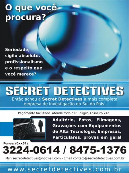 detetives SECRET DETECTIVES LTDA