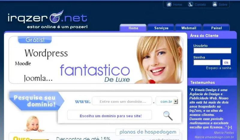 Hospedagem de Site R$ 3, 90 Com Blog Grátis