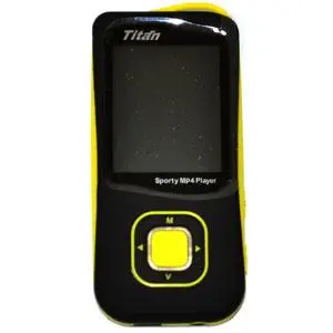 MP4 FM 8GB LCD 1.8 PRETO E AMARELO US-638 TITAN