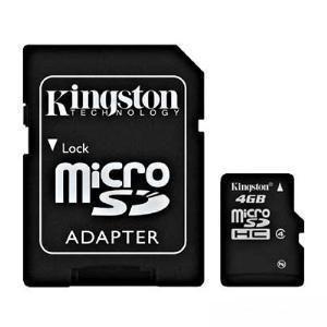 CARTÃO DE MEMÓRIA MICRO SD 4GB COM ADAPTADOR SDC4 KINGSTON