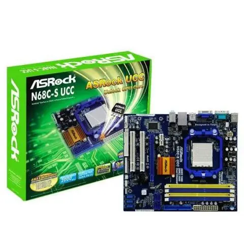 PLACA MÃE SOCKET AMD - AM3 S / V / R DDR3 N68C-S UCC ASROCK