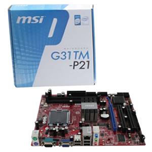 PLACA MÃE SOCKET INTEL-775 S / V / R DDR2 G31TM-P21 MSI