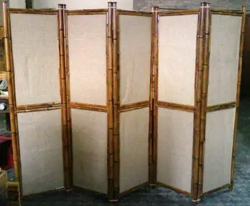 Biombo de bambu