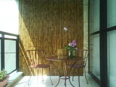 Biombo de bambu