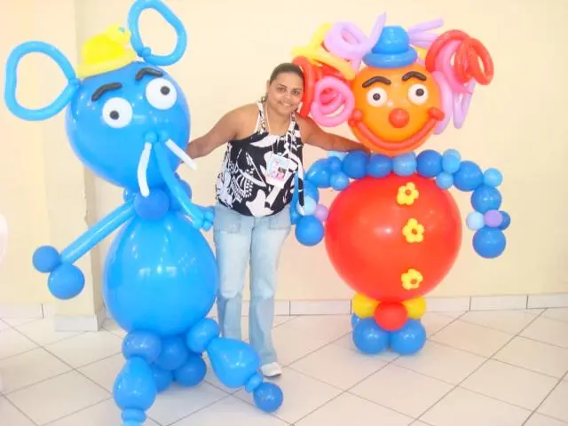 Decoração de bola e Trenzinho de Lanches