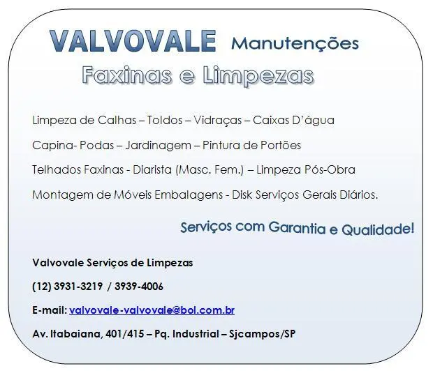 LIMPEZA DE CAIXAS D'ÁGUA