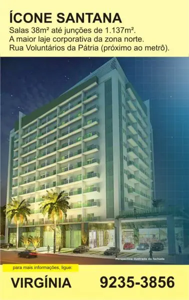 ÍCONE SANTANA - SALAS COMERCIAIS EM SANTANA - A PARTIR DE 38 M2 - PRÓXIMO AO METRÔ