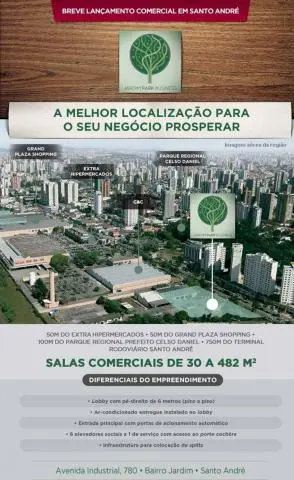 Salas Comerciais de 30 a 482 mts2