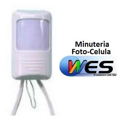 Sensor de presença minuteria foto-celula para acender lâmpada - 110-220v
